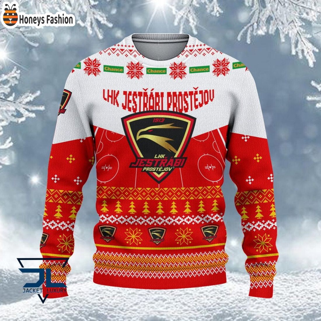LHK Jestřábi Prostějov ošklivý vánoční svetr