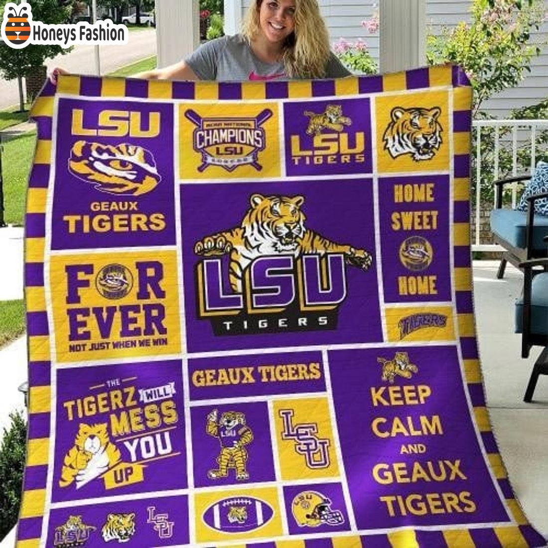 Lsu Tigers NCAA Quilt Blanket