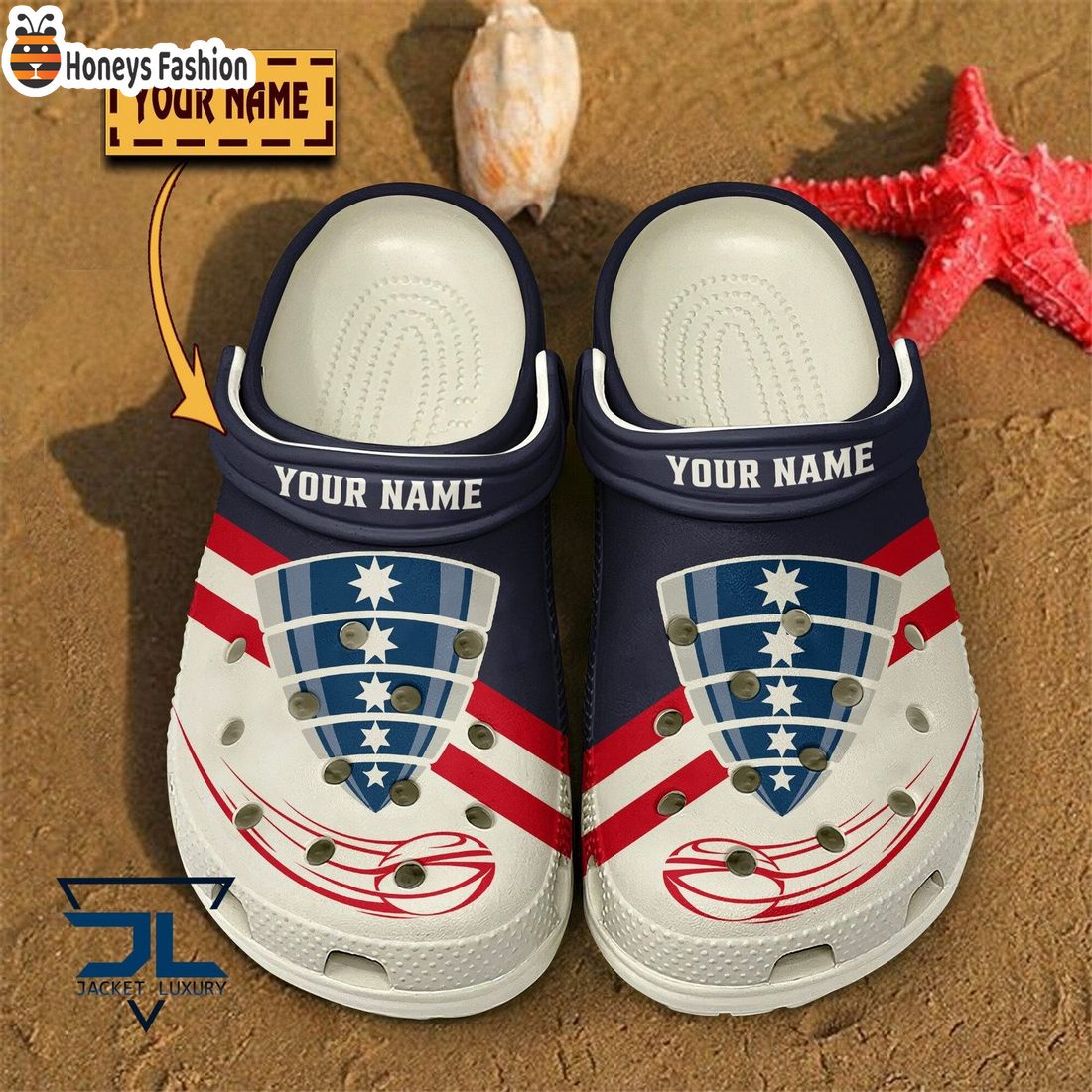 Melbourne Rebels Super Rugby Custom Name Crocs Clog