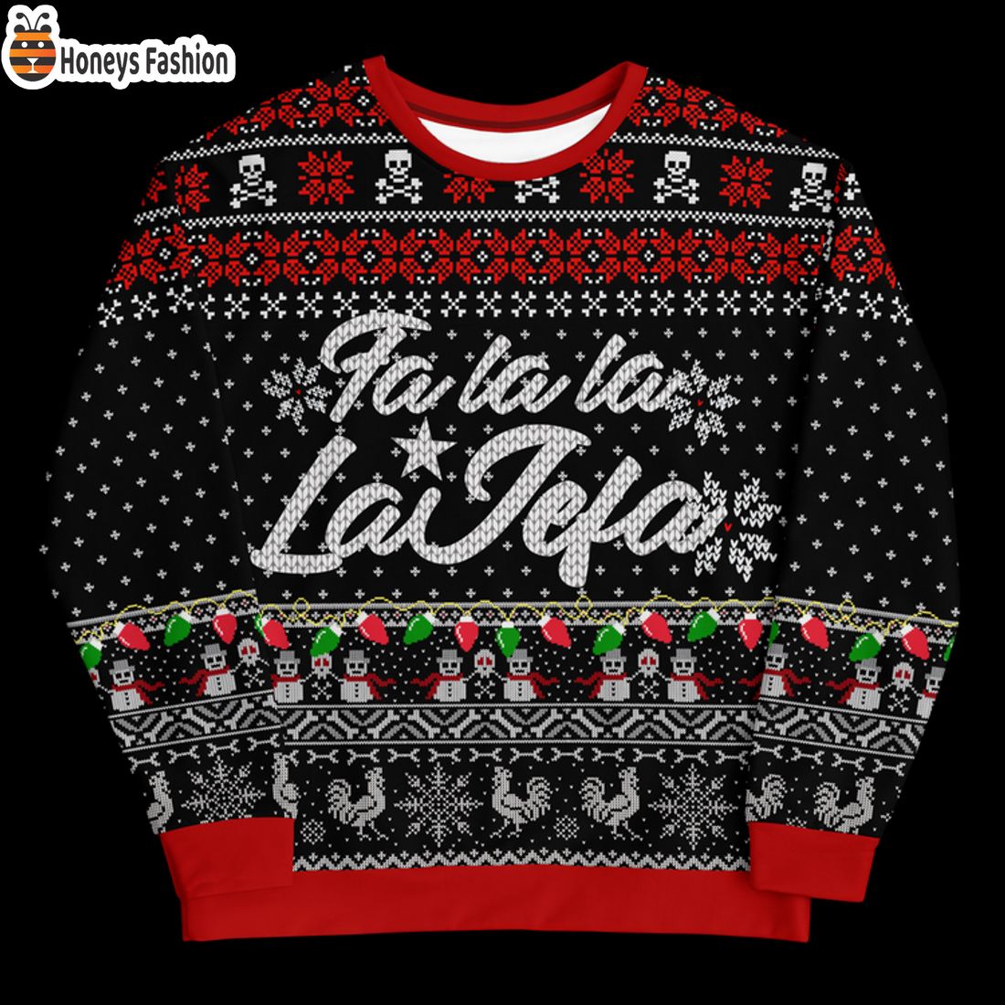 NEW Fa La La La Jefa Snowman Ugly Christmas Sweater