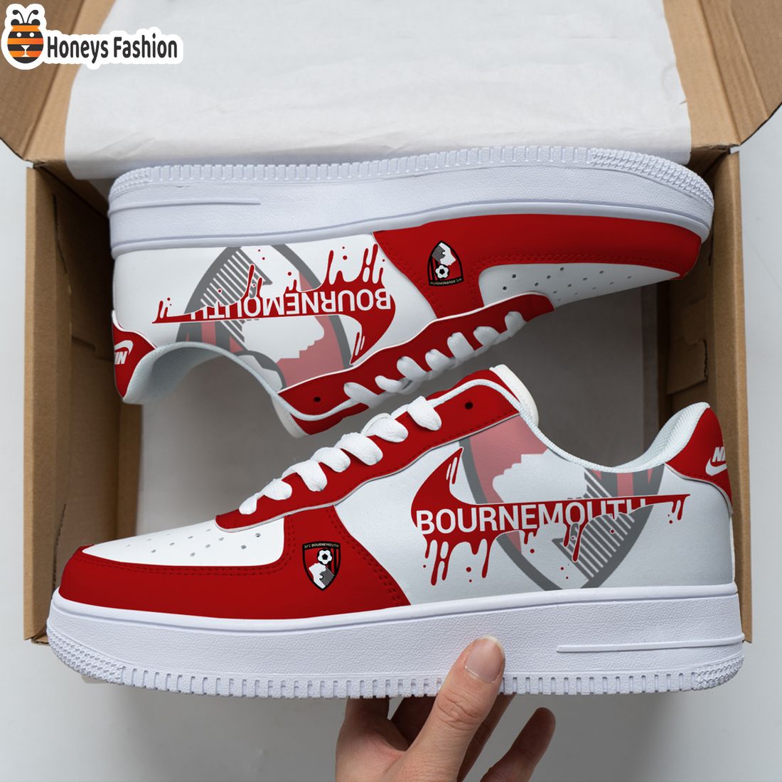 NEW PRODUCT AFC Bournemouth Custom Nike Air Force Sneakers