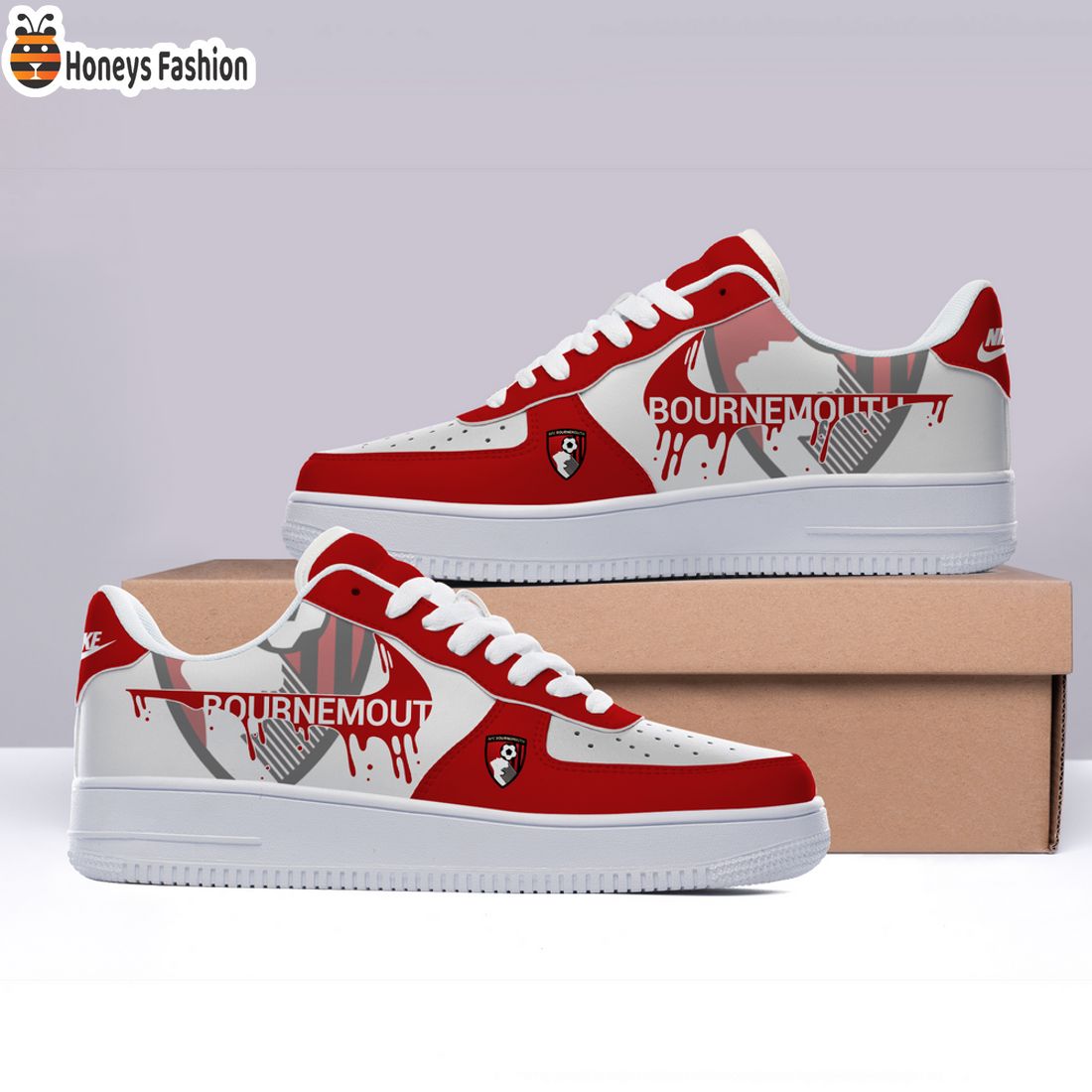 NEW PRODUCT AFC Bournemouth Custom Nike Air Force Sneakers
