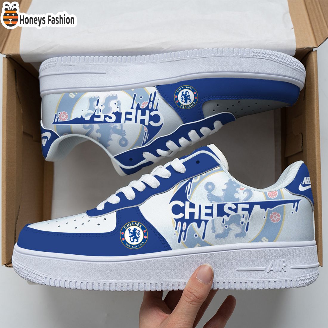 NEW PRODUCT Chelsea FC Custom Nike Air Force Sneakers