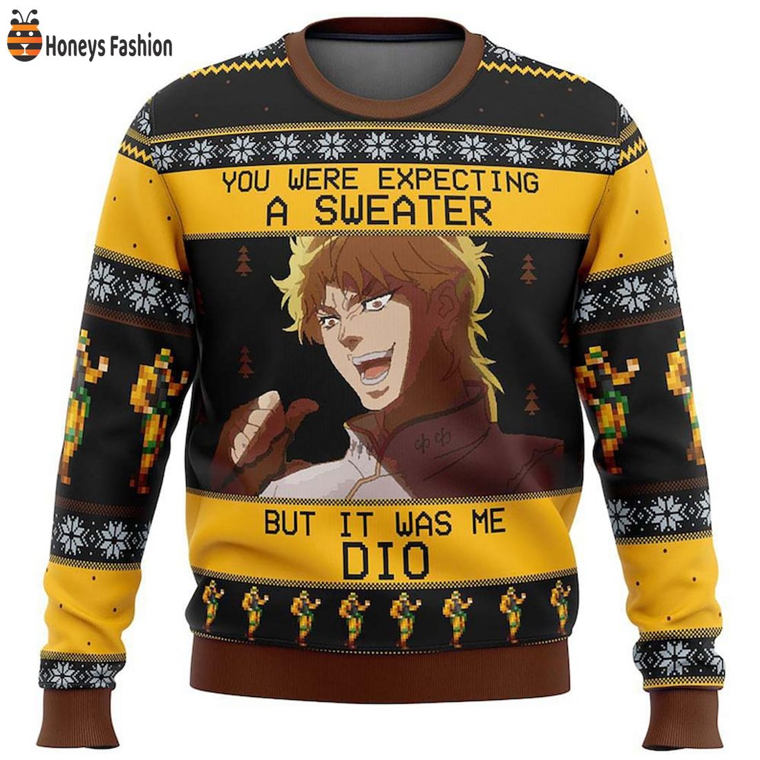 PRODUCT Anime Jojo’s Bizarre Adventure But It Was Me Dio Christmas Ugly Sweater