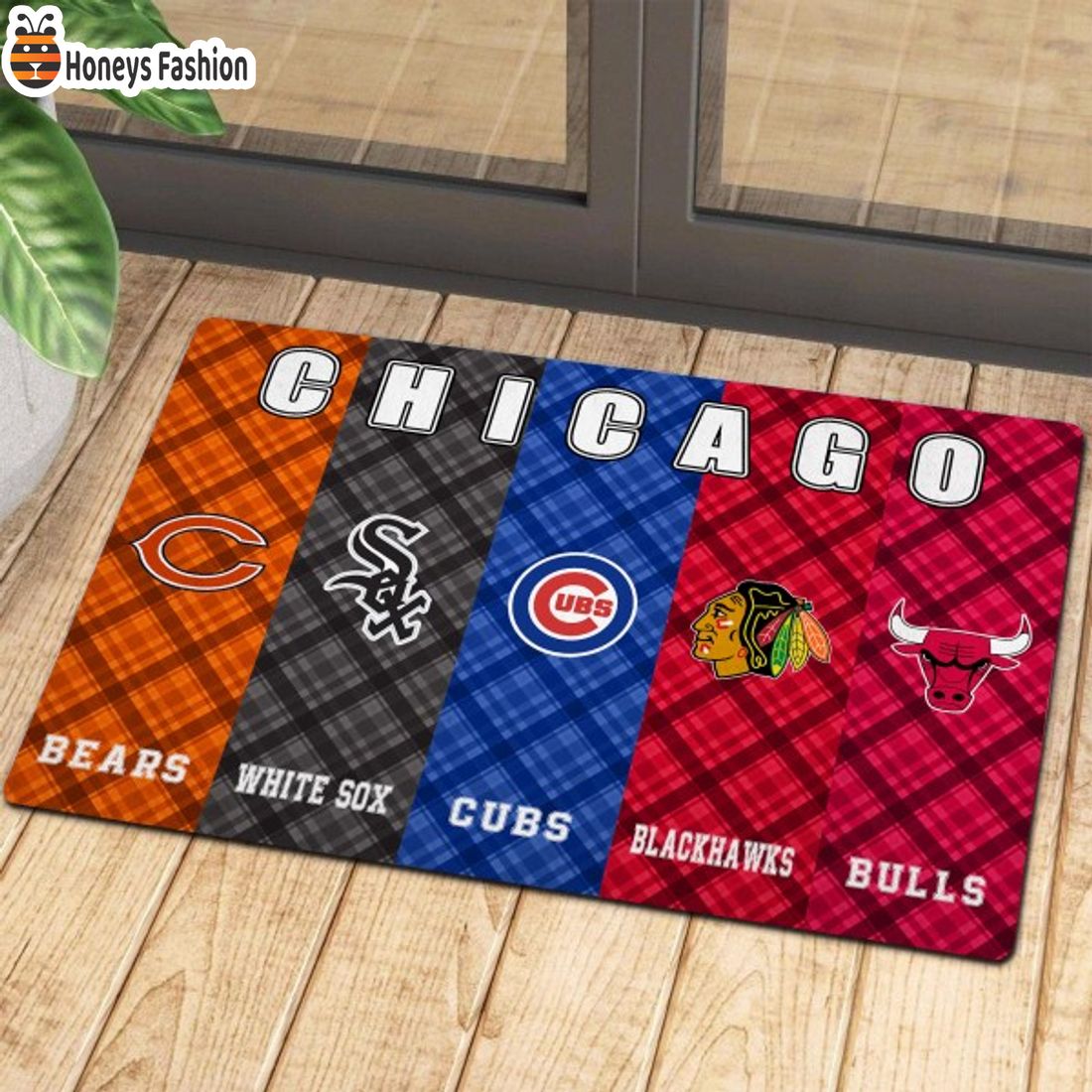 SELLER Chicago Bears White Sox Cubs Blackhawks Bulls Sports Team Doormat