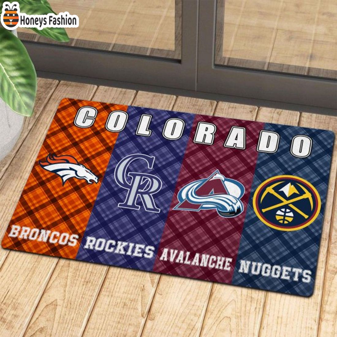 SELLER Colorado Broncos Rockies Avalanche Nuggets Sports Team Doormat