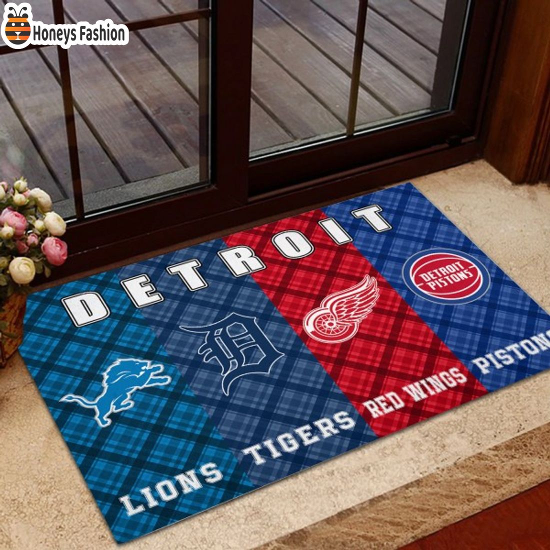 SELLER Detroit Lions Tigers Red Wings Pistons Sports Team Doormat