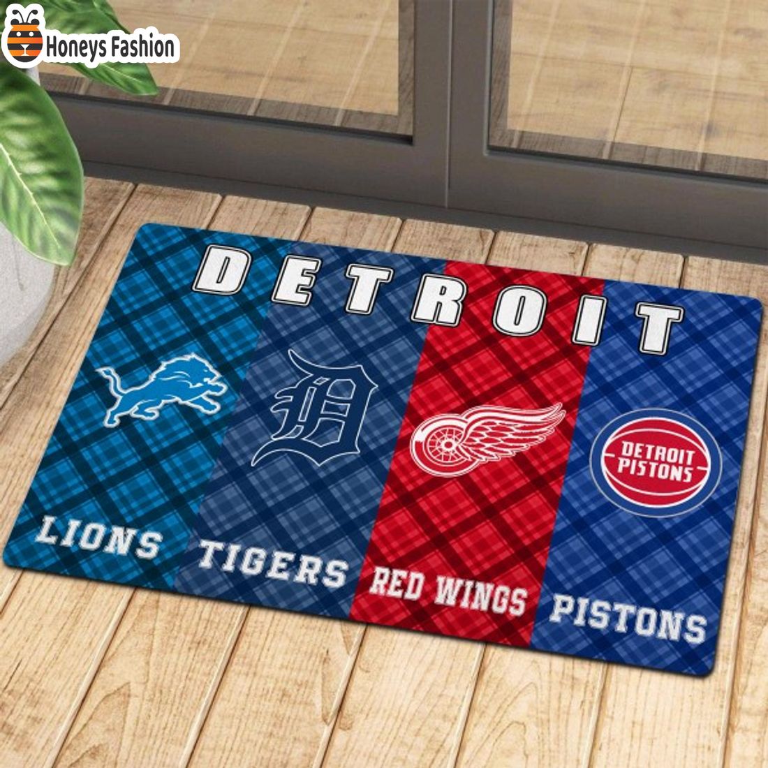 SELLER Detroit Lions Tigers Red Wings Pistons Sports Team Doormat