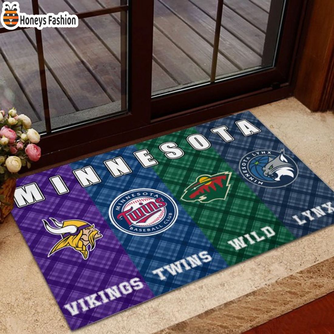 SELLER Minesota Vikings Twins Wild Lynx Sports Team Doormat