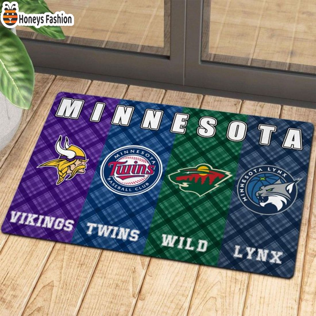 SELLER Minesota Vikings Twins Wild Lynx Sports Team Doormat