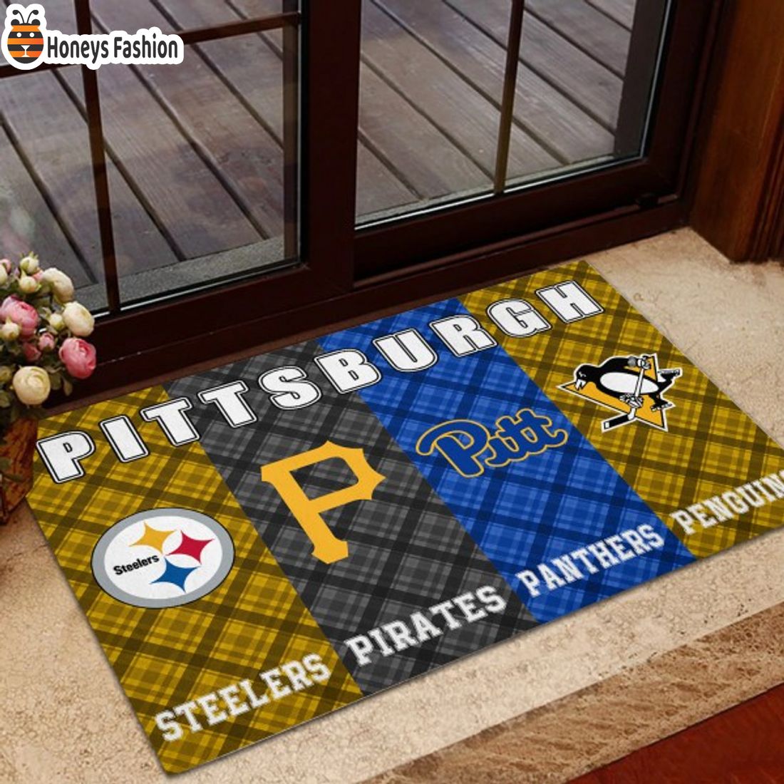 SELLER Pittsburgh Steelers Pirates Panthers Penguins Sports Team Doormat