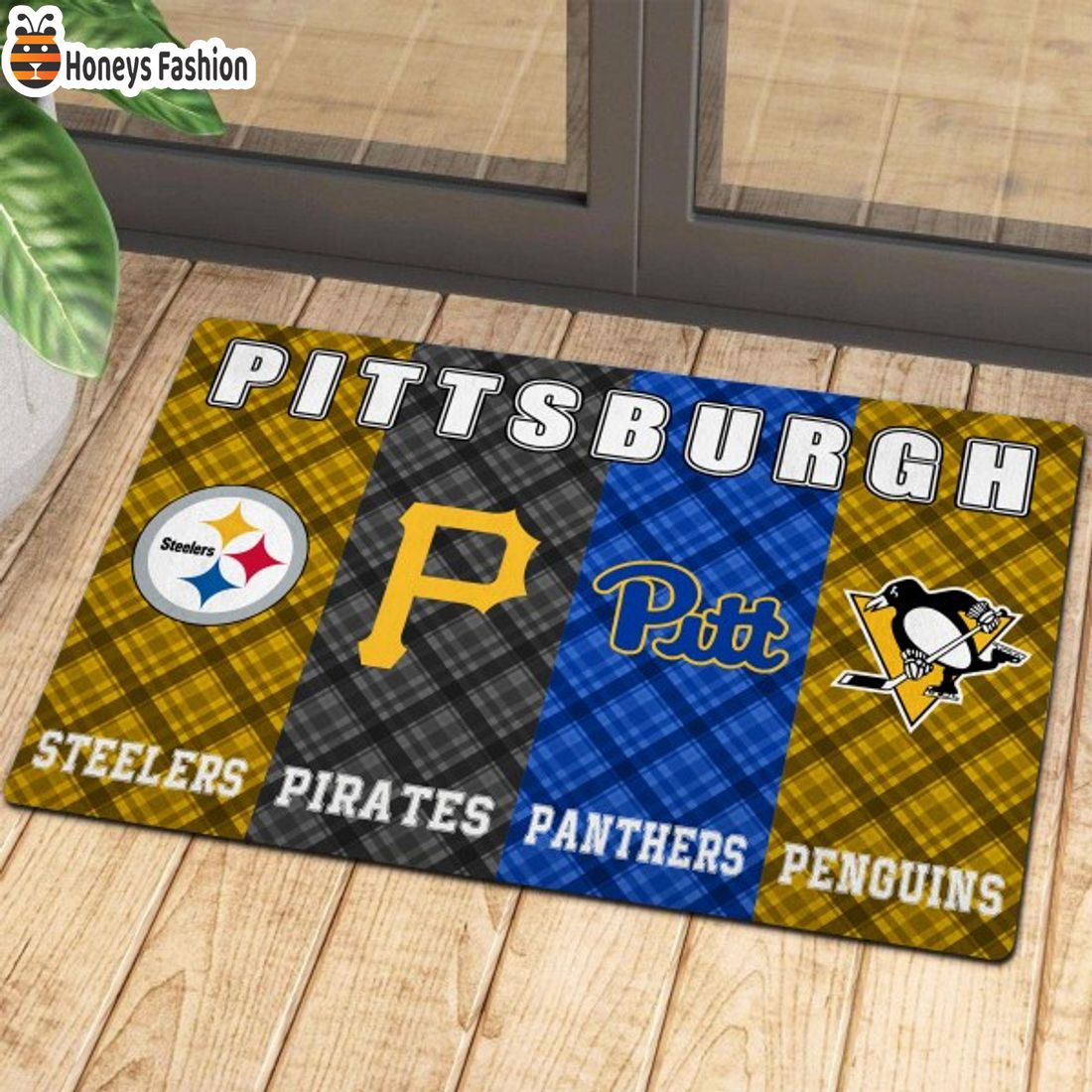 SELLER Pittsburgh Steelers Pirates Panthers Penguins Sports Team Doormat