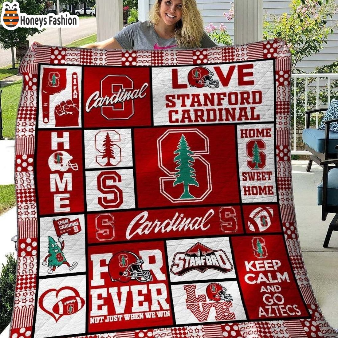 Stanford Cardinal NCAA Quilt Blanket