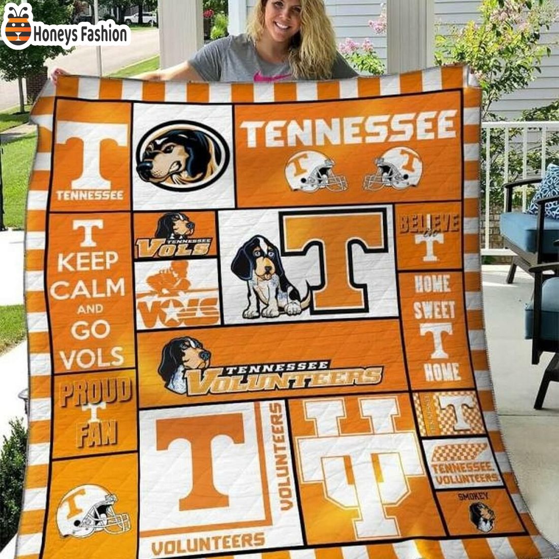 Tennessee Volunteers NCAA Quilt Blanket