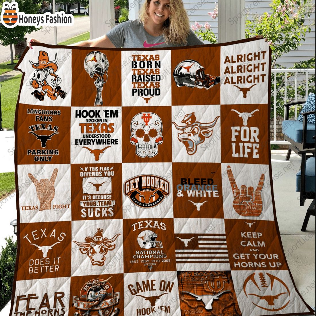 Texas Longhorns NCAA Quilt Blanket