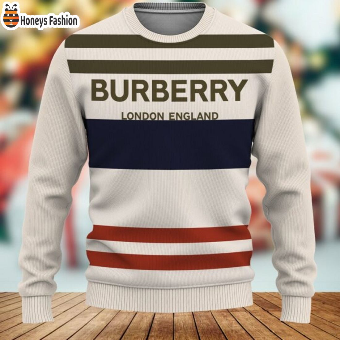 TOP SELLER Burberry London England Luxury Brand 2023 Ugly Christmas Sweater