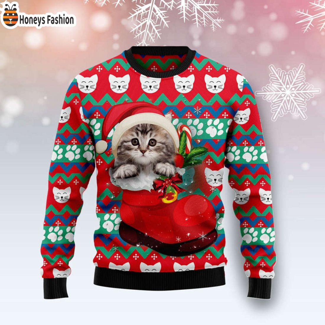 TOP SELLER Cat Socks Meme Ugly Christmas Sweater
