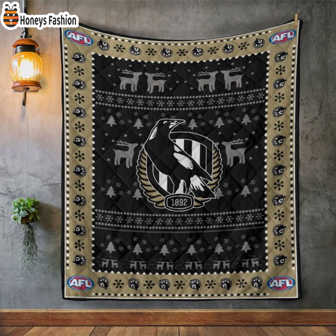 TOP SELLER Collingwood FC 1892 Quilt Blanket