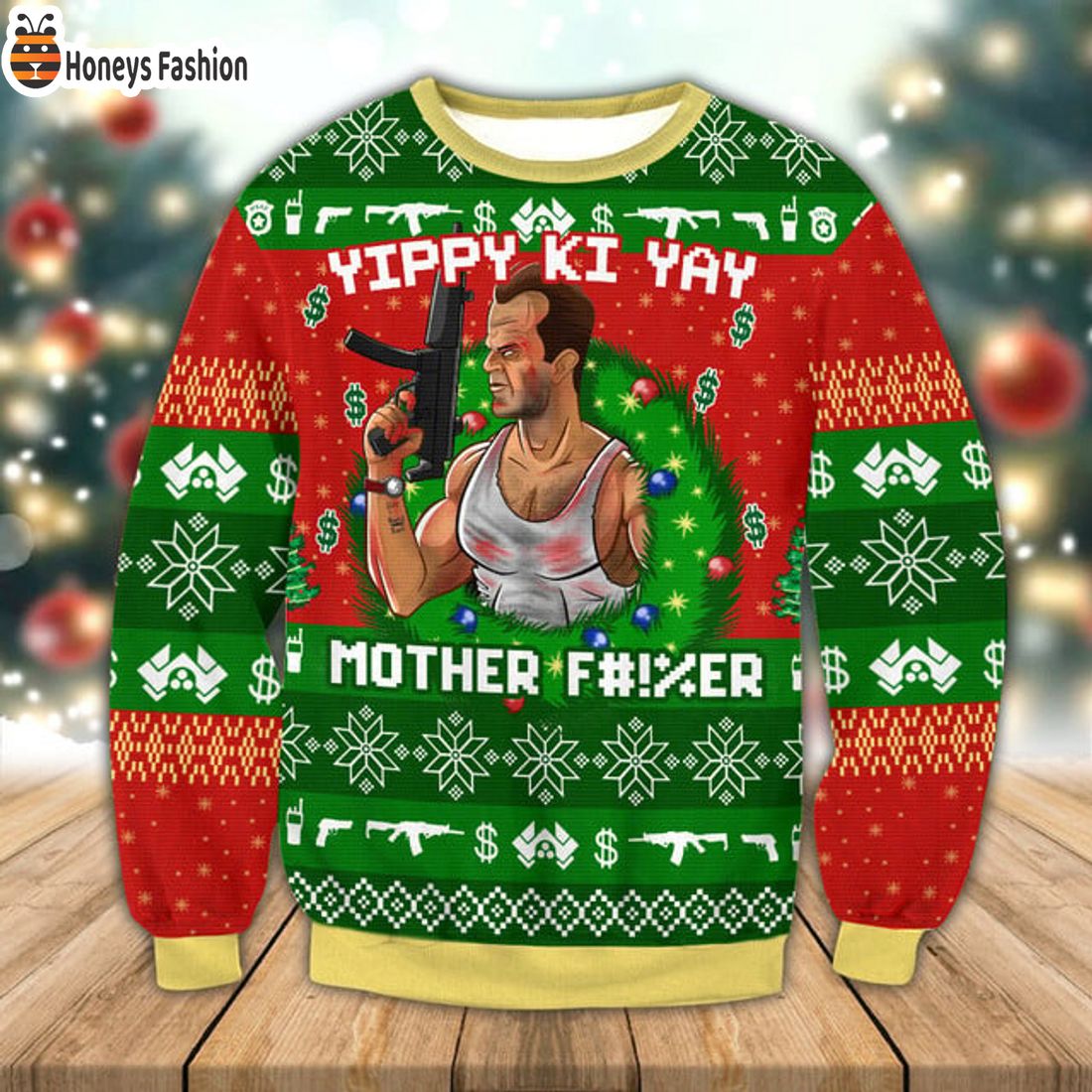 TOP SELLER Die Hard Yippy Ki Yay Mother Fucker Ugly Christmas Sweater