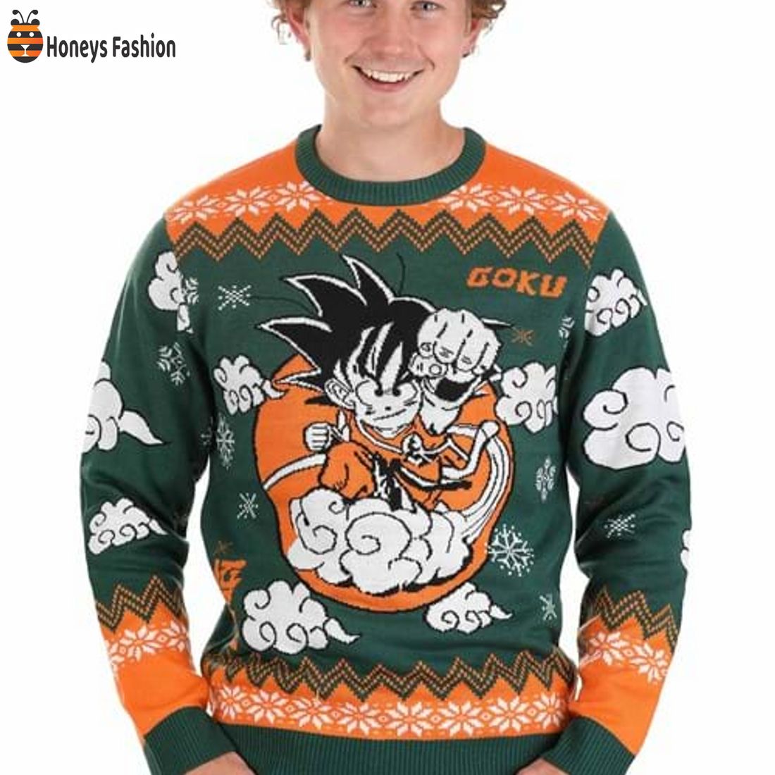 TOP SELLER Dragonball Z Goku Adult Ugly Christmas Sweater