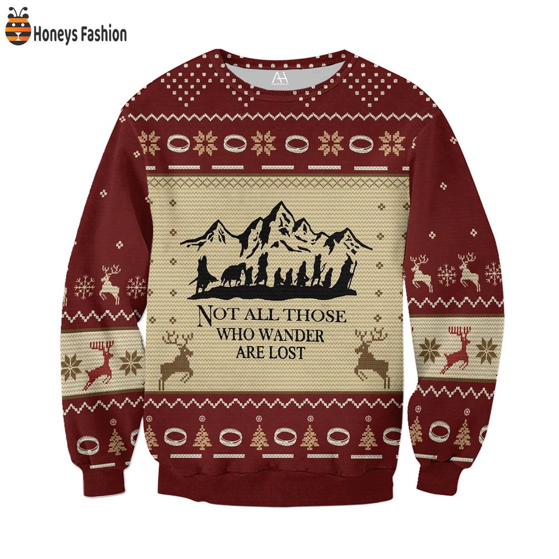 TOP SELLER LOTR Not All Those Who Wander Are Lost Ugly Christmas Sweater