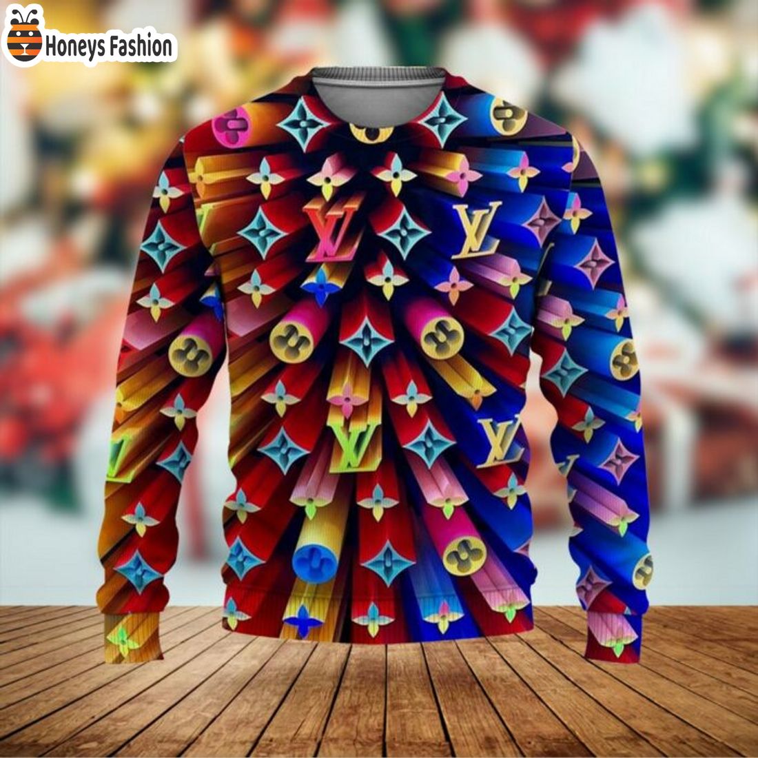 TOP SELLER Louis Vuitton Art Luxury Brand 2023 Ugly Christmas Sweater