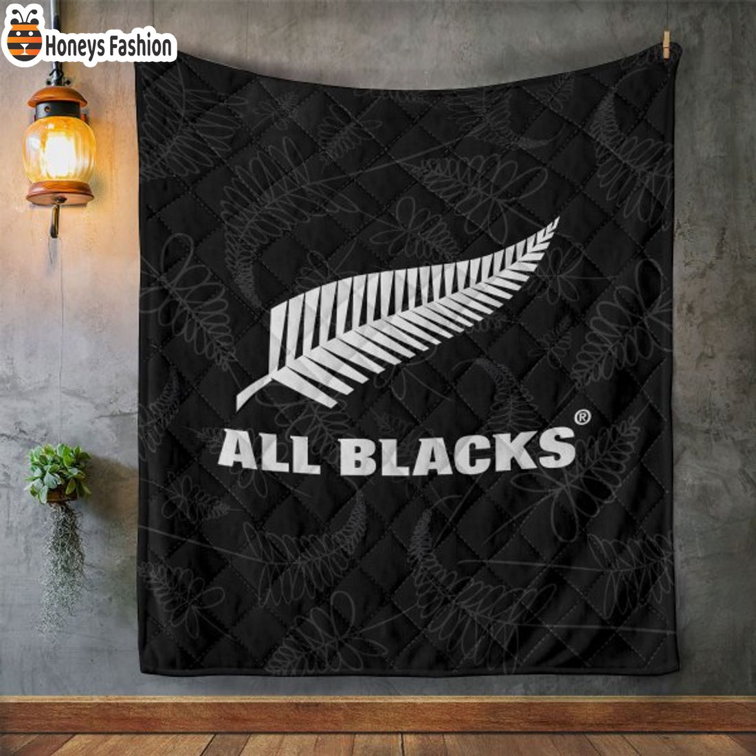 TOP SELLER New Zealand x Rugby World Cup All Black Quilt Blanket