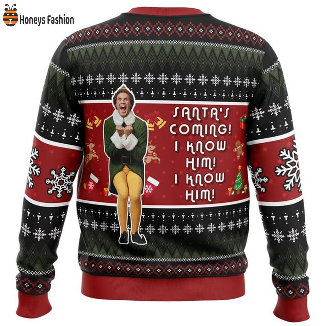 TOP SELLER Oh My God Santa Elf Coming I Know Him Ugly Christmas Sweater