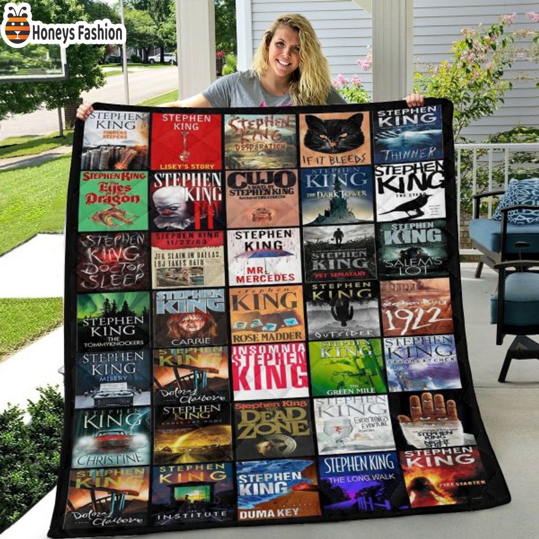 TOP SELLER Stephen King Horror Quilt Blanket