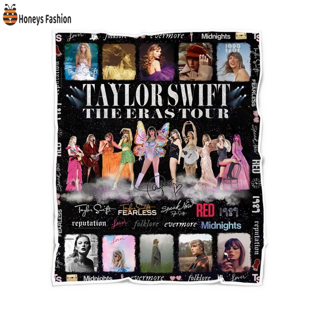 TOP Taylor Swift The Eras Tour Signature Fleece Blanket