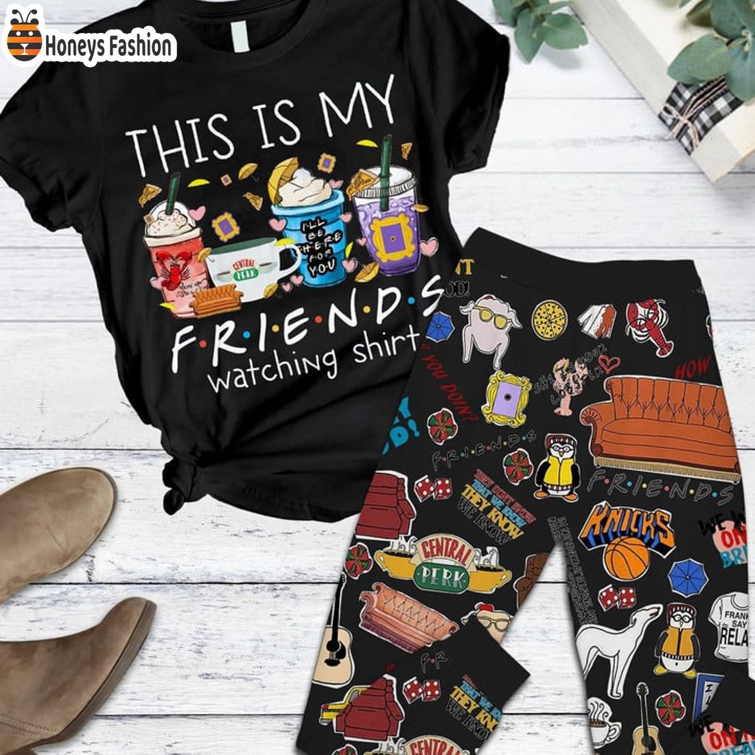 TRENDING Friends Tv Show This Is My Watching Shirt Christmas Pajamas Set