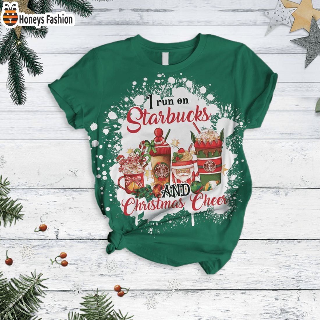 TRENDING I Run A Starbucks Christmas Pajamas Set