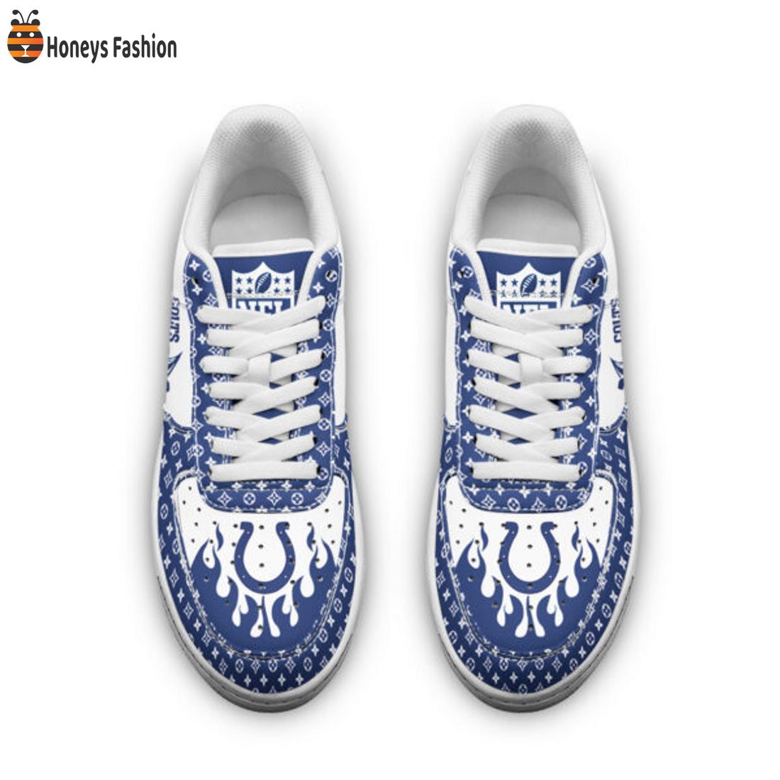 TRENDING Indianapolis Colts NFL Louis Vuitton Pattern Nike Air Force 1 Sneakers