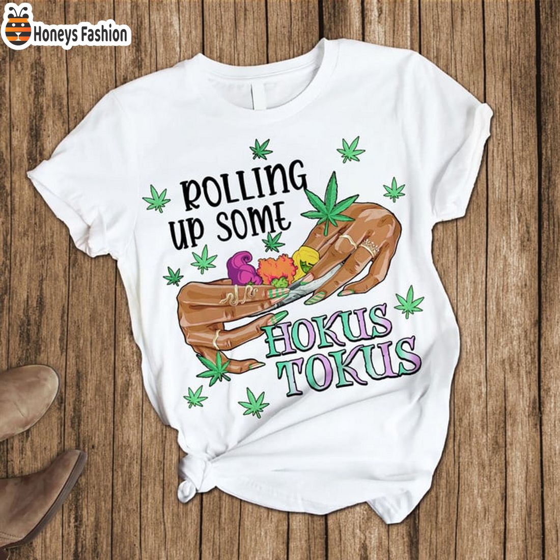 TRENDING Rolling Up Some Hokus Tokus Canabis Christmas Pajamas Set