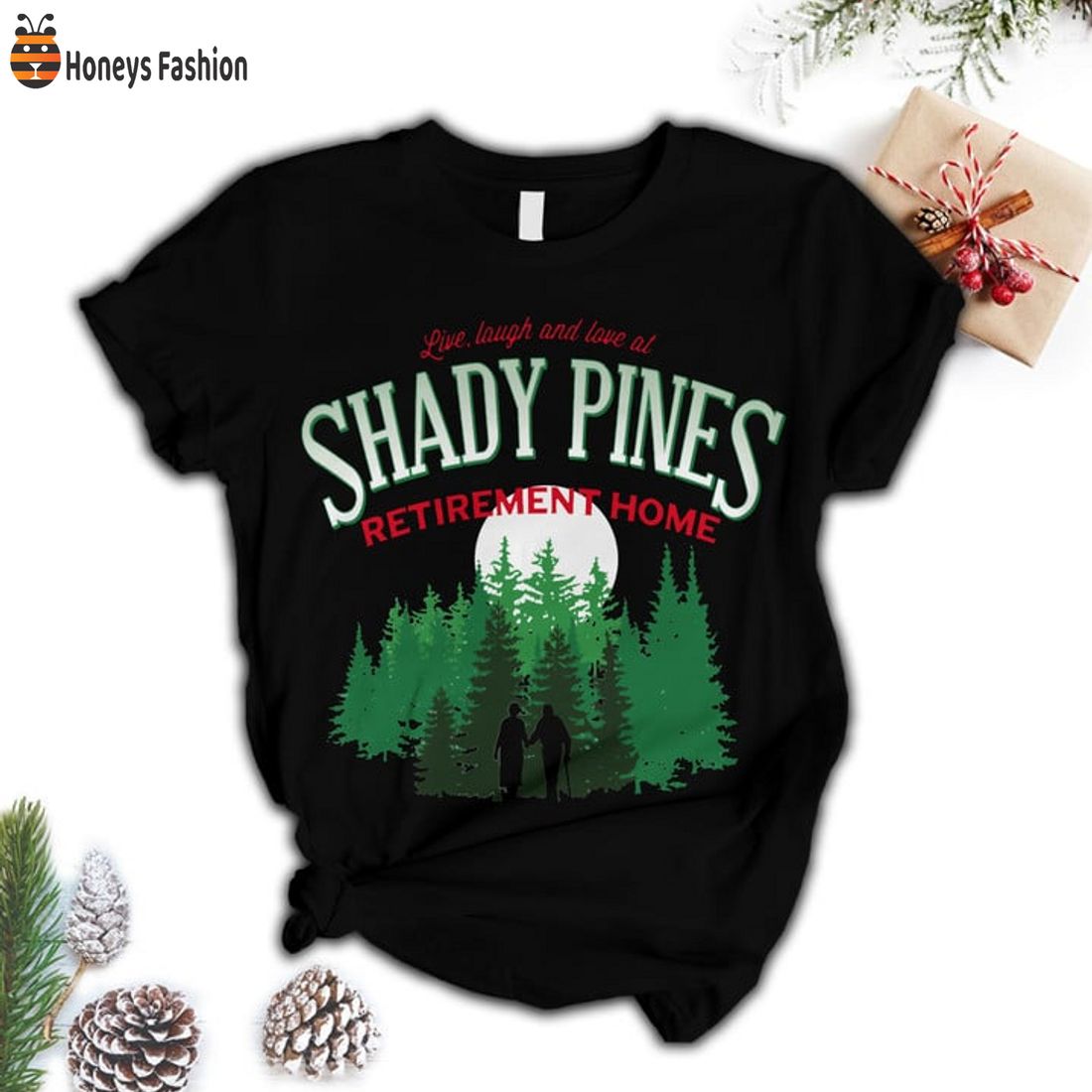 TRENDING Shady Pines Retirement Home Christmas Pajamas Set