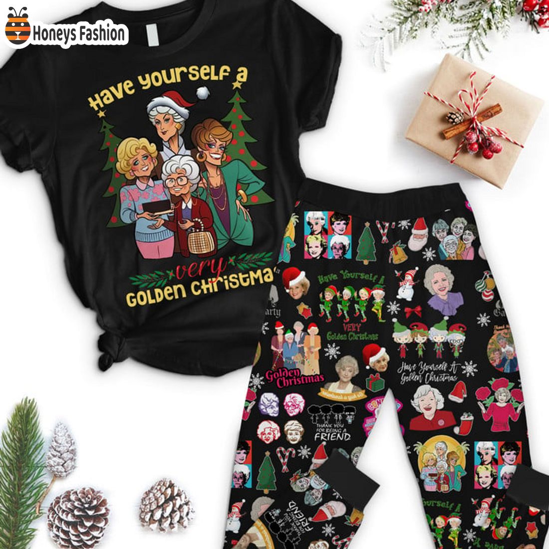 TRENDING The Golden Girl Have Yourself A Golden Christmas Pajamas Set