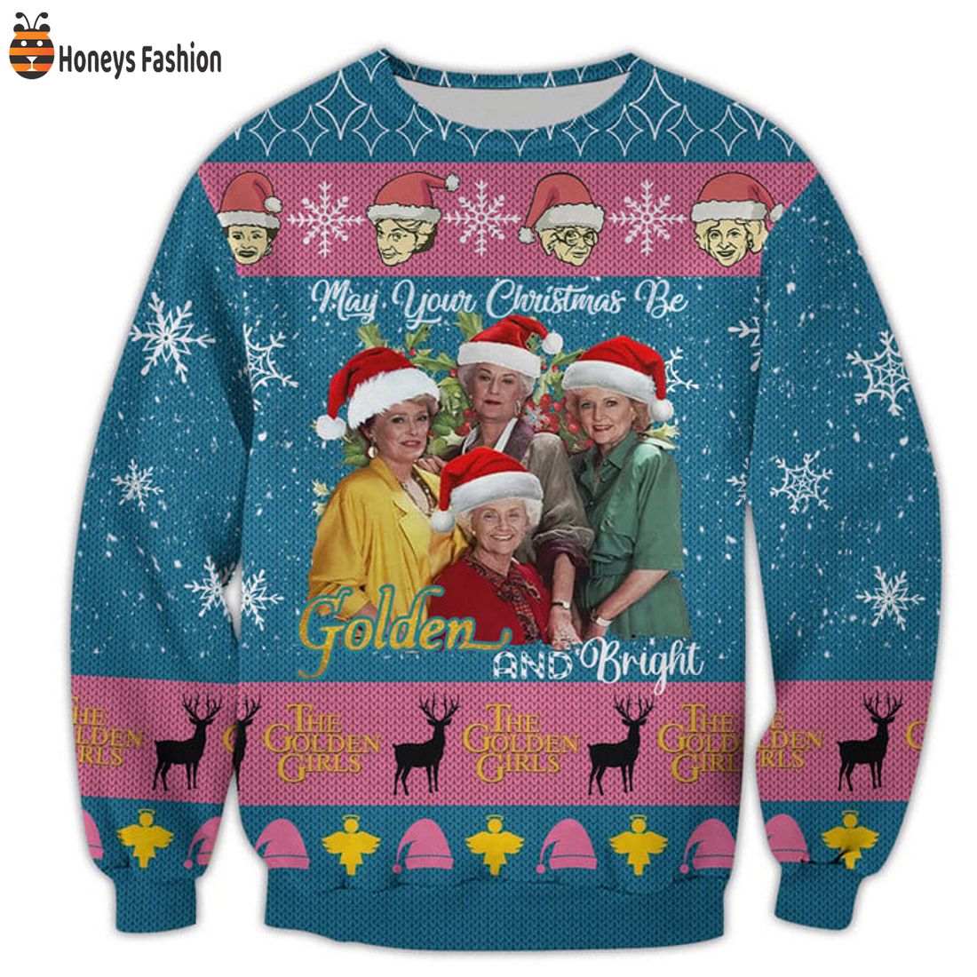 TRENDING The Golden Girls may your christmas be golden and bright ugly sweater