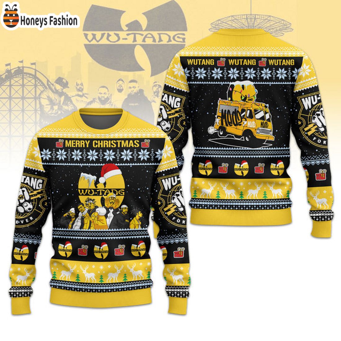 TRENDING Wu Tang Clan Snowflakes Ugly Christmas Sweater