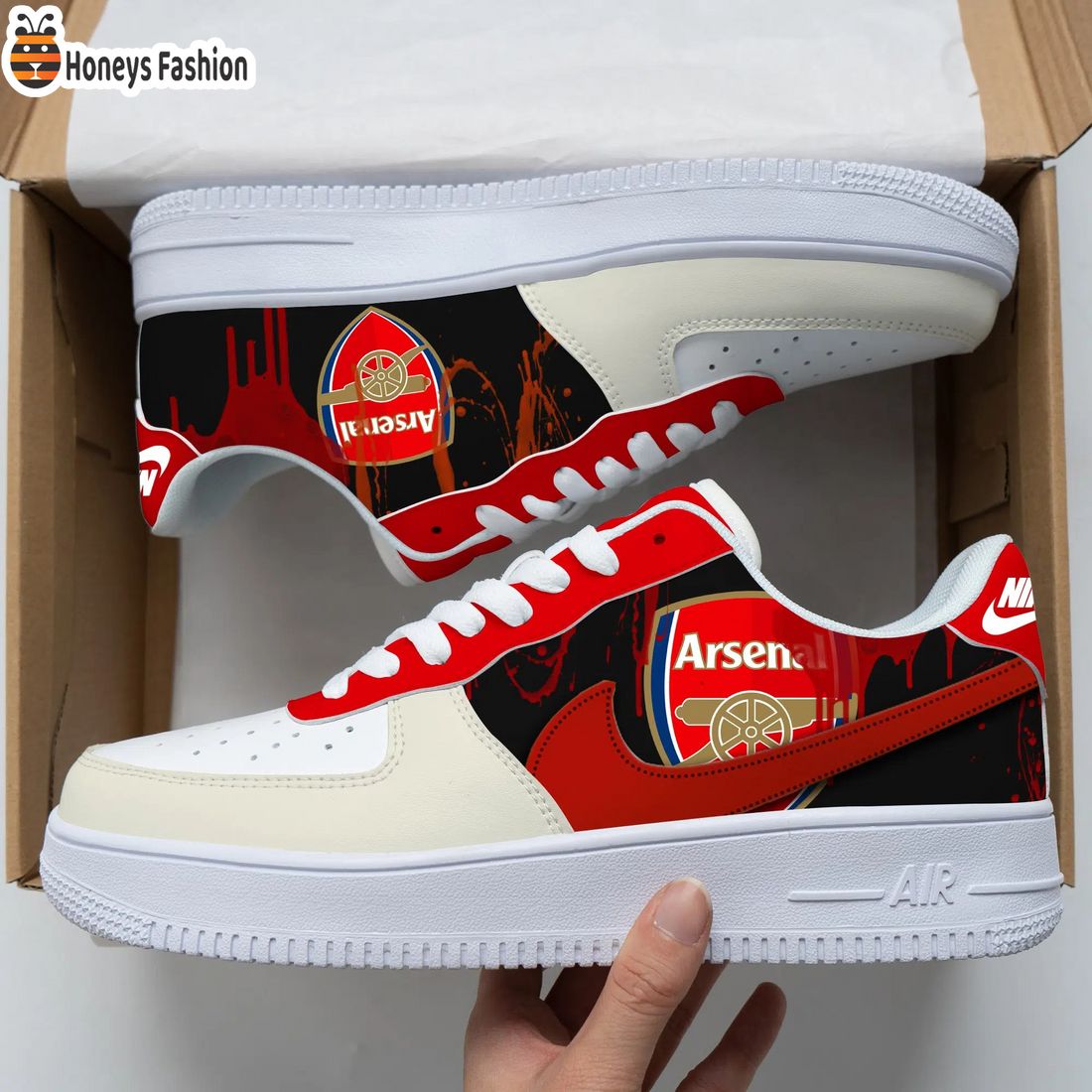 Arsenal Air Force Custom Nike Air Force Sneaker