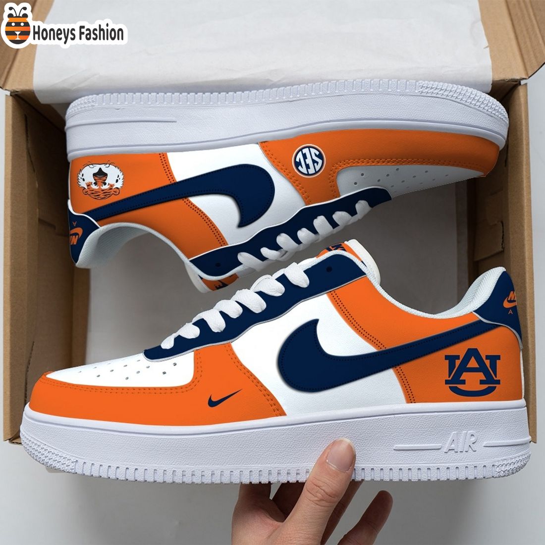 Auburn Tigers Air Force Custom Nike Air Force Sneaker