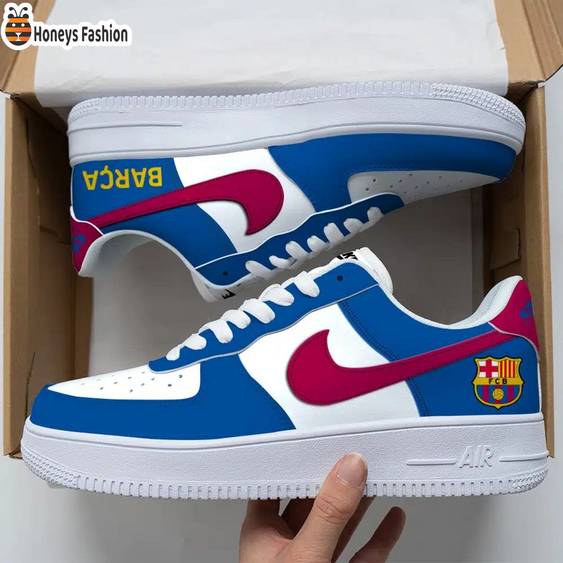 Barcelona Air Force Custom Nike Air Force Sneaker