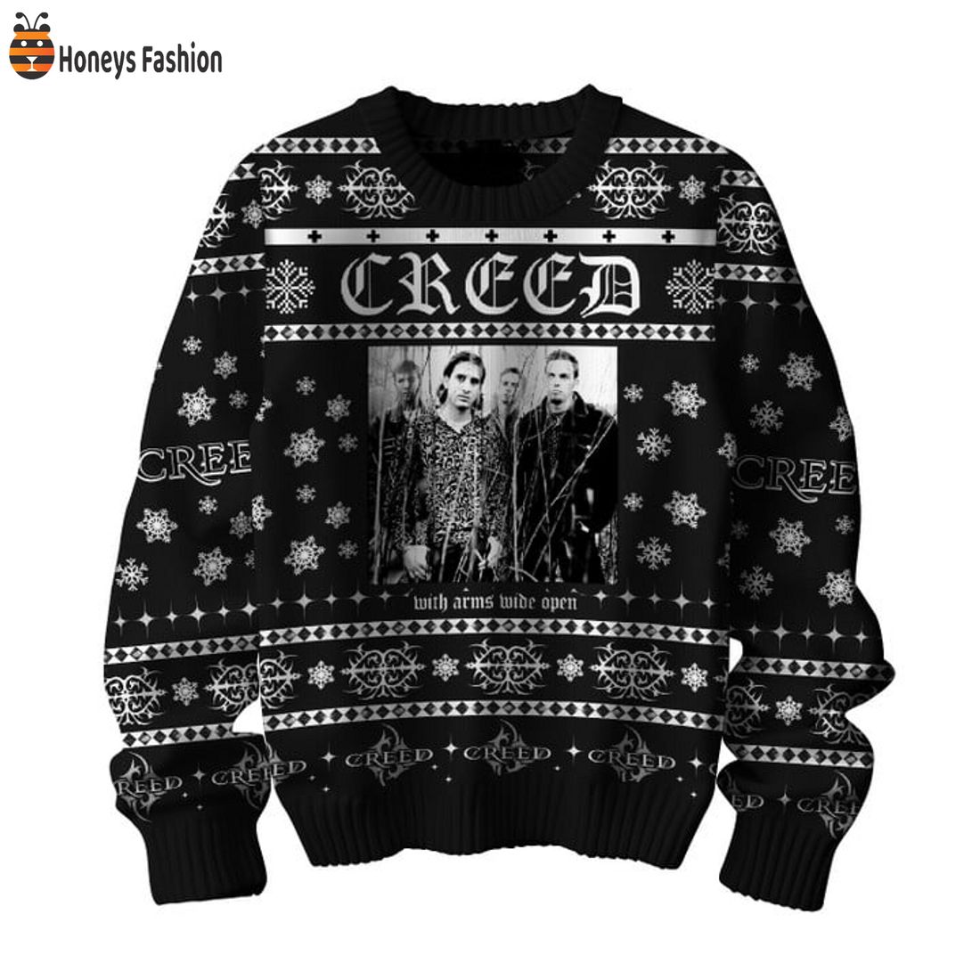 BEST Creed With Arms Wide Open Ugly Christmas Sweater