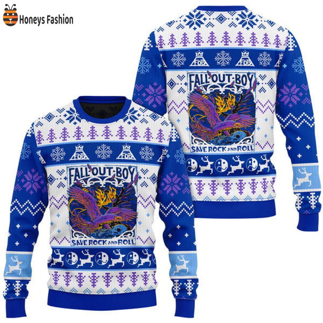 BEST Fall Out Boy Save Rock And Roll Ugly Christmas Sweater