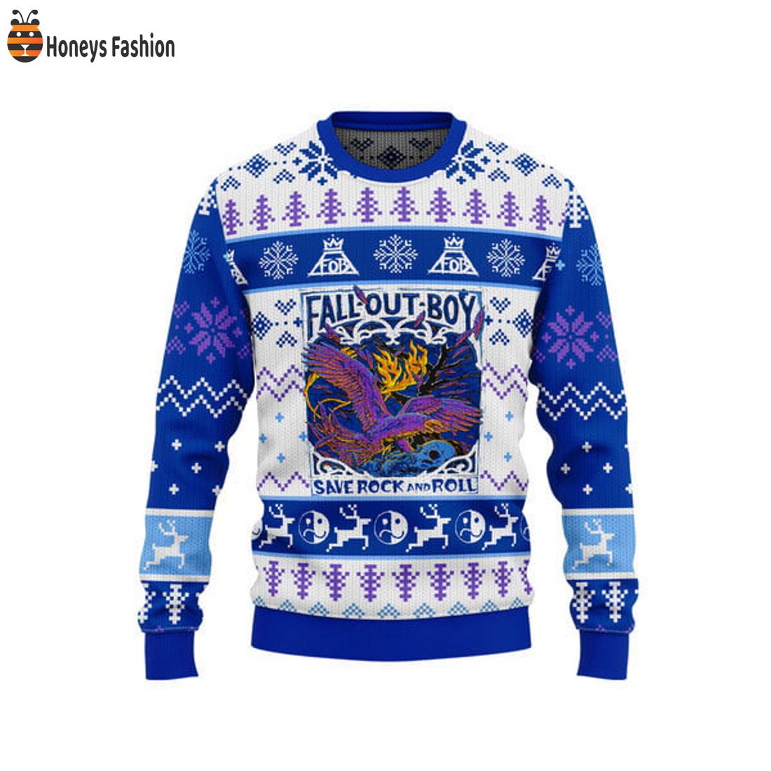 BEST Fall Out Boy Save Rock And Roll Ugly Christmas Sweater