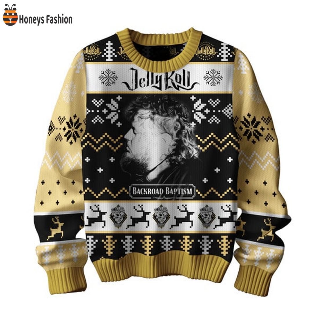 BEST Jelly Roll Backroad Baptism Ugly Christmas Sweater