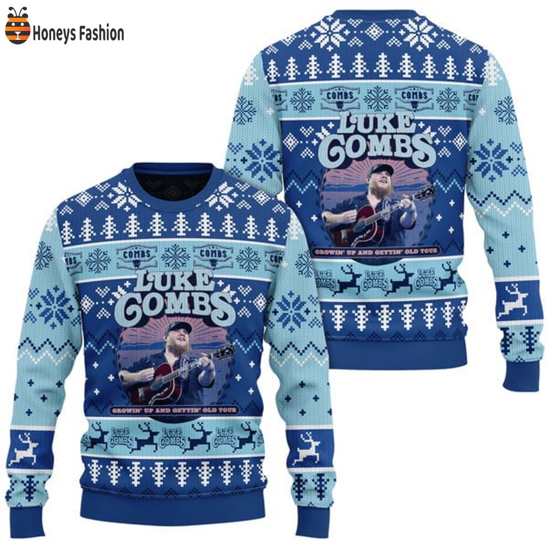 BEST Luke Combs Growin’ Up and Gettin’ Old Ugly Christmas Sweater