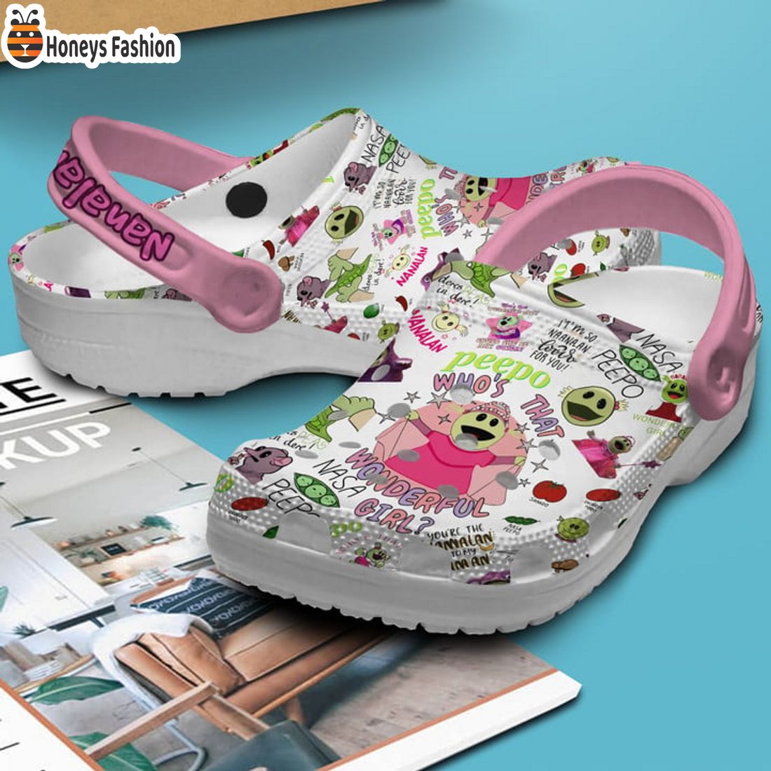 BEST Nanalan Wonderful Girl Nasa Peppo Crocs Clog Shoes