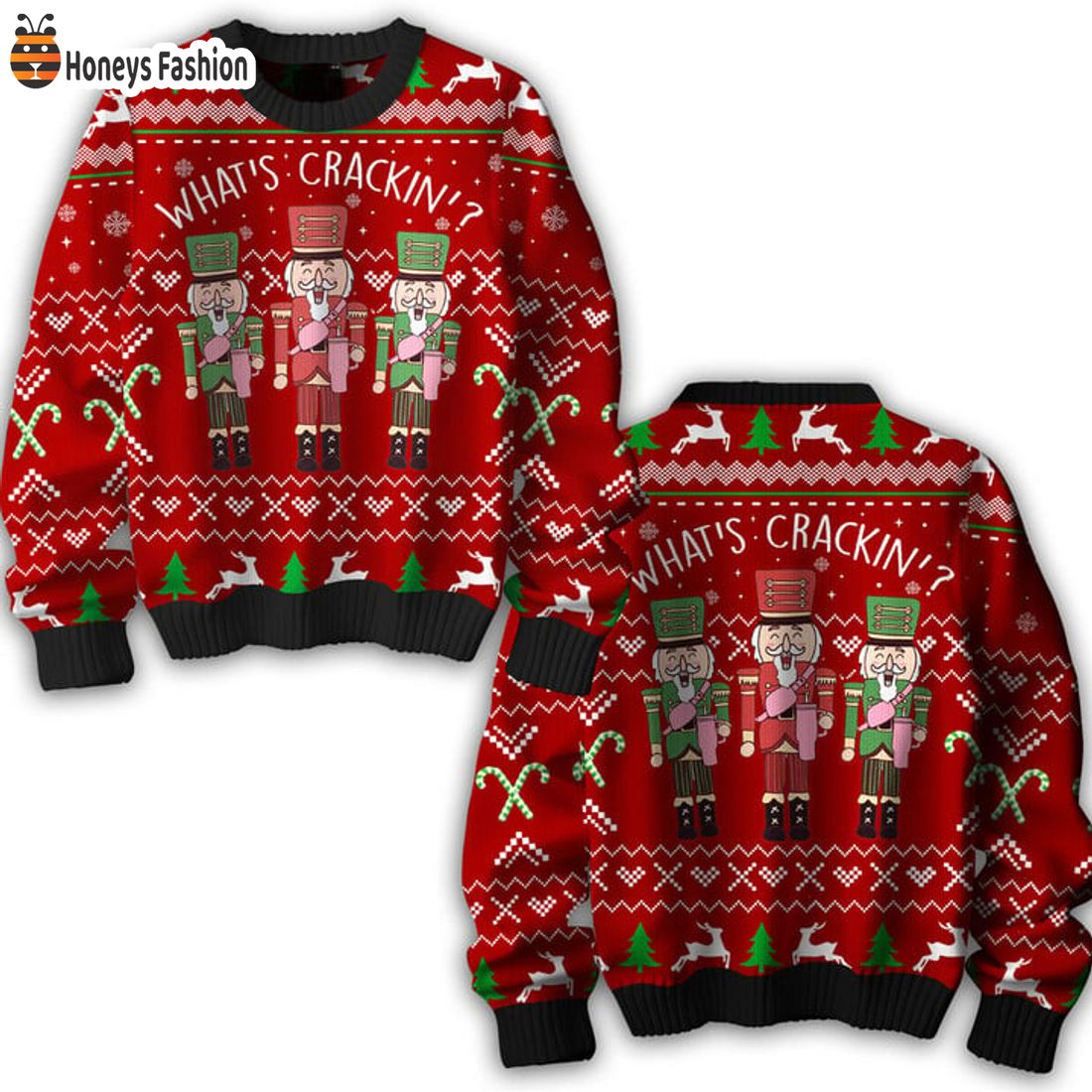 BEST The Nutcracker What’s Crackin’ Red Ugly Christmas Sweater