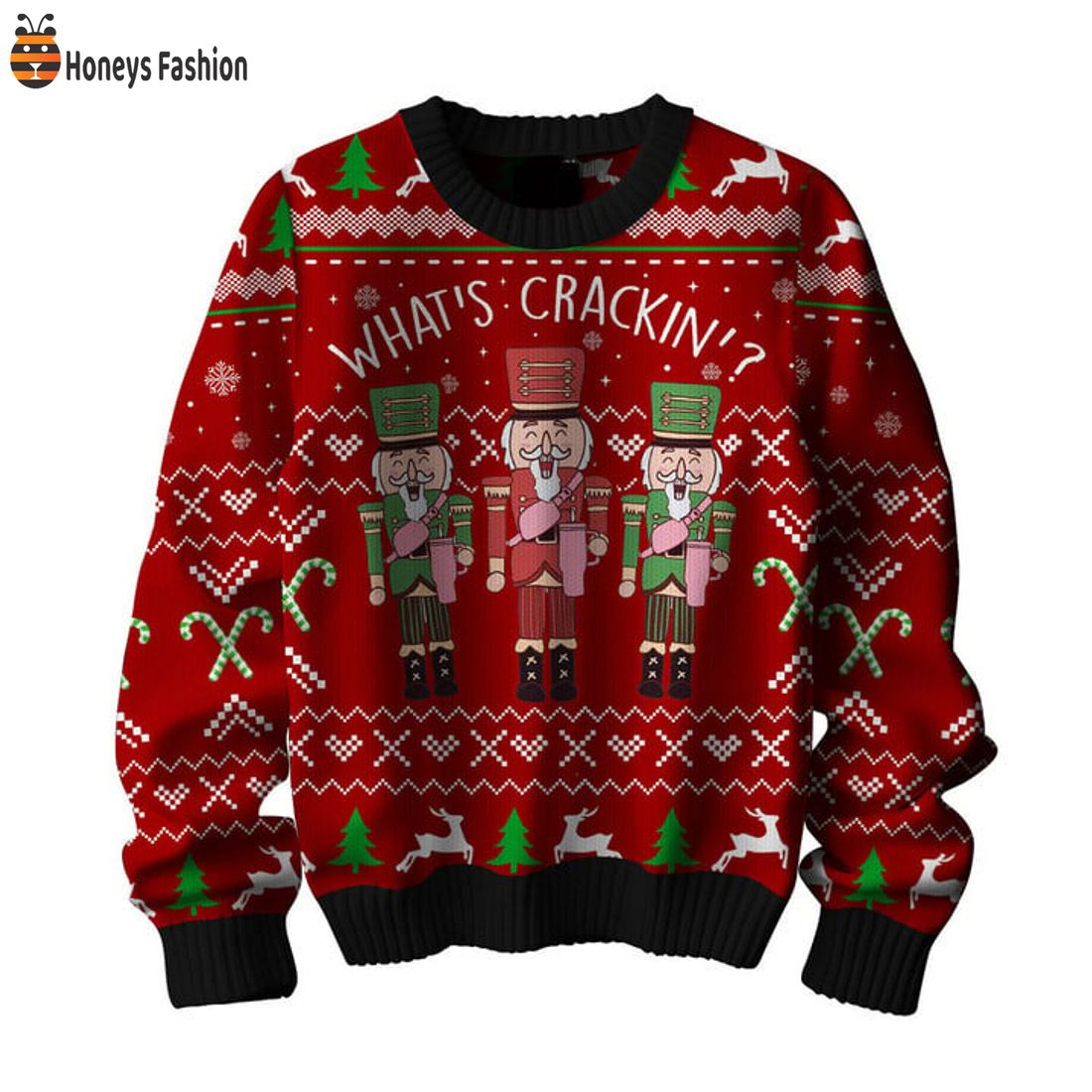 BEST The Nutcracker What’s Crackin’ Red Ugly Christmas Sweater