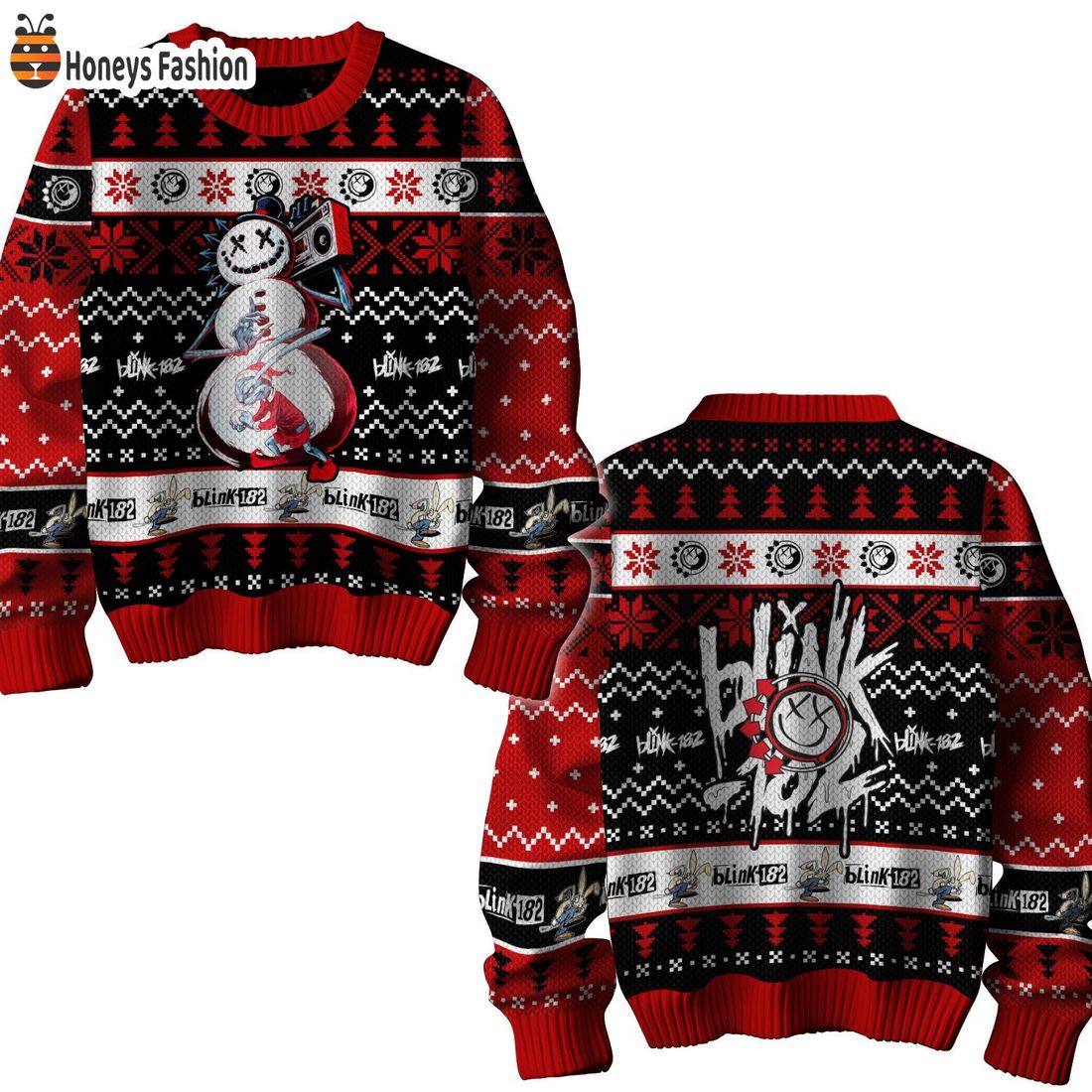 Blink-182 Snow Ugly Christmas Sweater